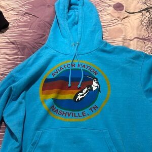 Blue aviator nation sweatshirt. Size Medium.